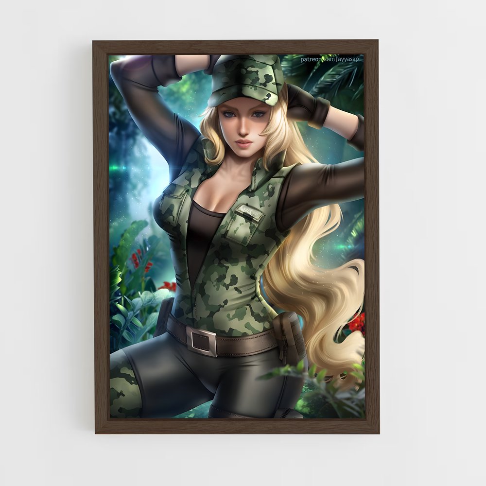 Poster Sonya en Camouflage – affiche Mortal kombat (vue 5)